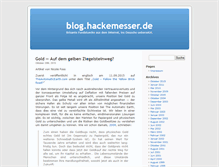 Tablet Screenshot of blog.hackemesser.de